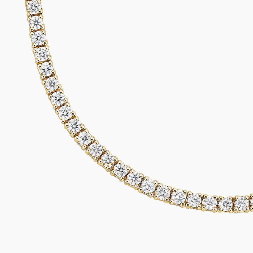 Round Lab Grown Tennis Necklace 12.00 CTW.