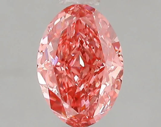1.09ct Oval Lab Grown Diamond (Colour Fancy Vivid Pink, Clarity VS2, IGI Certified)