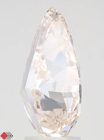 5.01ct Pear Lab Grown Diamond (Colour Fancy Light Pinkish Brown, Clarity VS1, IGI Certified)