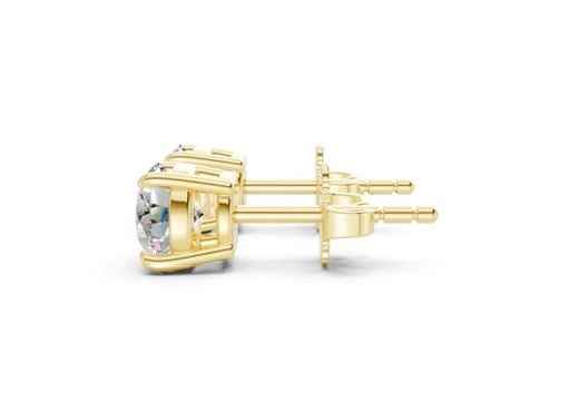 Round Lab Grown Diamond Stud Earrings