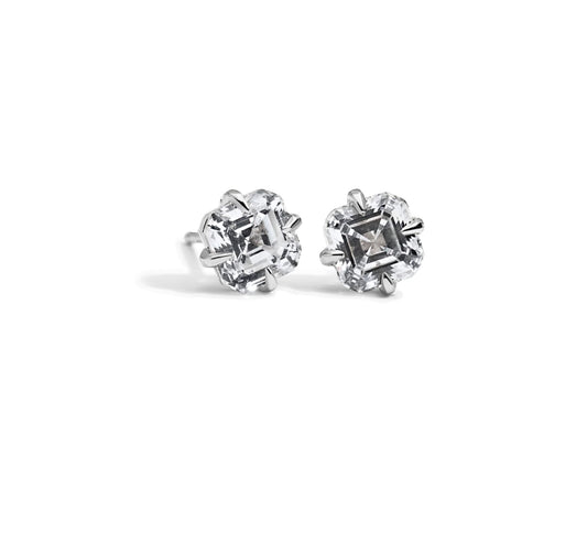 Asscher Lab Grown Diamond Stud Earrings