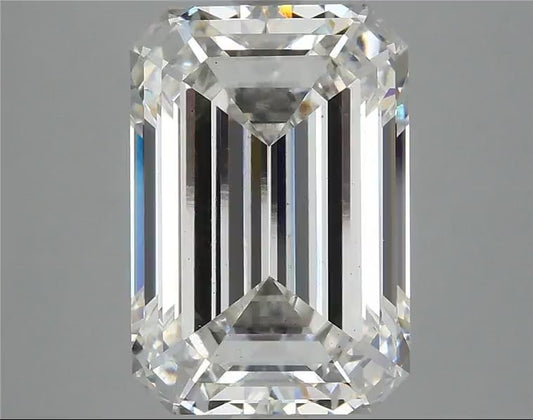 Emerald lab grown diamond 6.37CT VS2 H