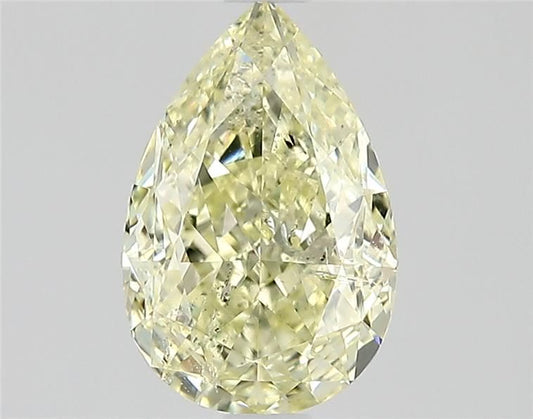 Natural yellow pear diamond .90CT