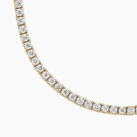 Round Lab Grown Tennis Necklace 12.00 CTW.